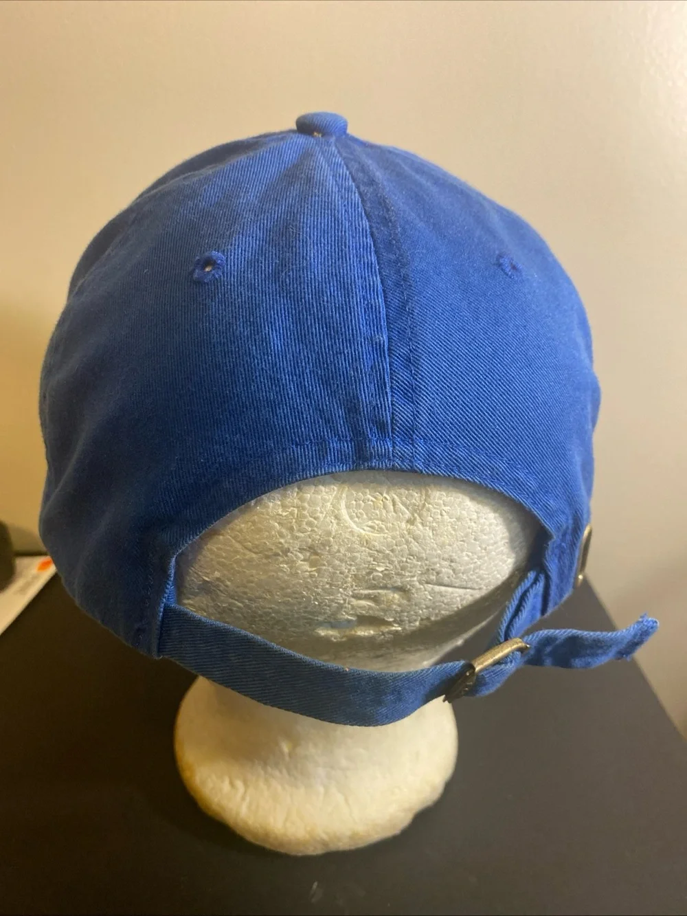 Vintage Polo Ralph Lauren Sport Spellout Hat Blue Orange Strapback Cap 90s